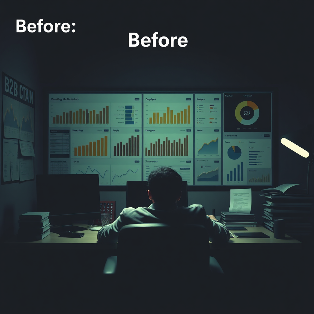 Before shot for B2B service