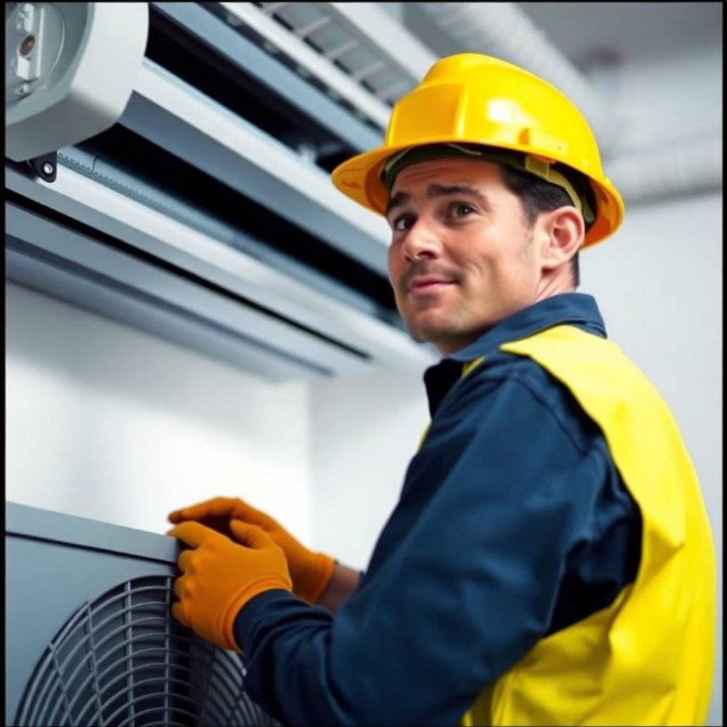 A 4K image depicting a stack of books, each titled with HVAC-related topics like 'Energy Efficiency,' 'Maintenance Tips,' and 'New HVAC Technologies.' A warm light shines on the books, suggesting knowledge and expertise. The background is a cozy study setting. The lighting is soft and inviting. Camera angle: A medium shot, emphasizing the depth and breadth of HVAC knowledge. Style reference: Classic library aesthetics. Texture: Rich and textured, evoking a sense of timeless knowledge.