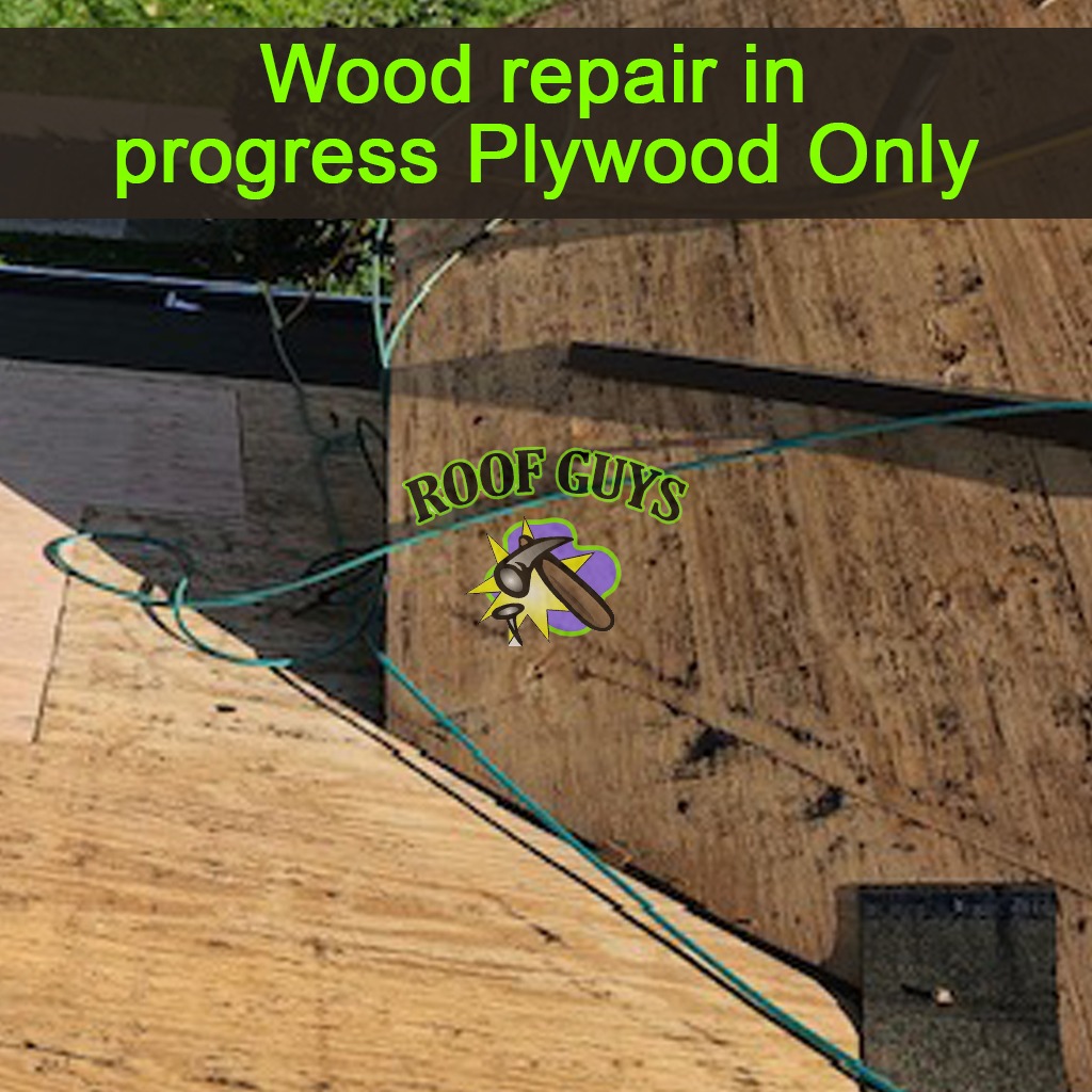 A detailed image of a roofing technician skillfully repairing shingles on a steep roof during a sunny day. Tools and equipment are organized around the technician, indicating professionalism. The vibrant blue sky contrasts with the warm colors of the roof, offering an appealing visual. The scenario effectively communicates attention to detail and high-quality workmanship, captured in high-resolution to enhance textures.