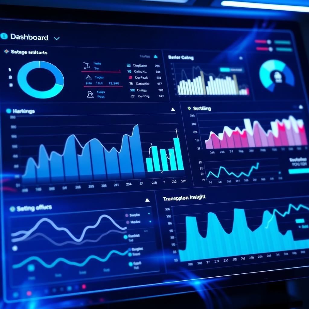 Holographic dashboard montage