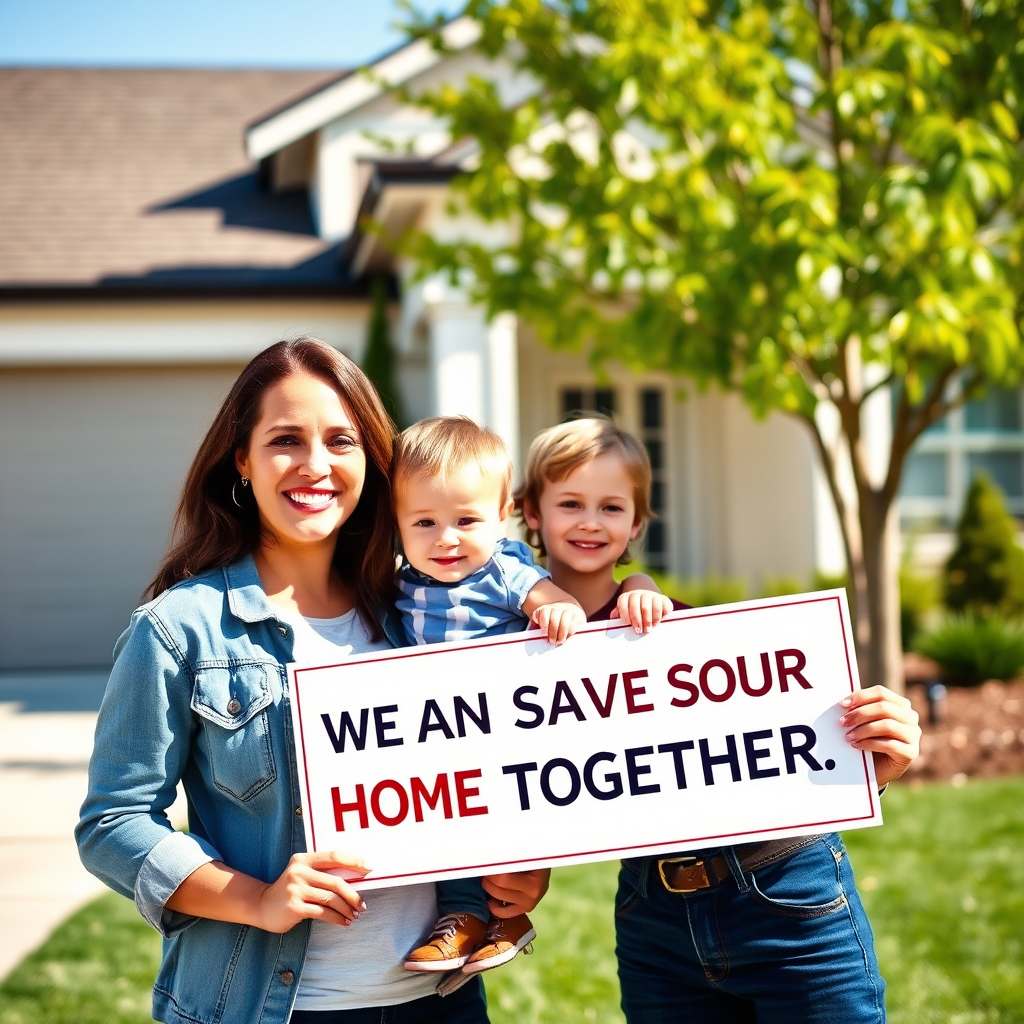 Spotlight image showing hopeful family