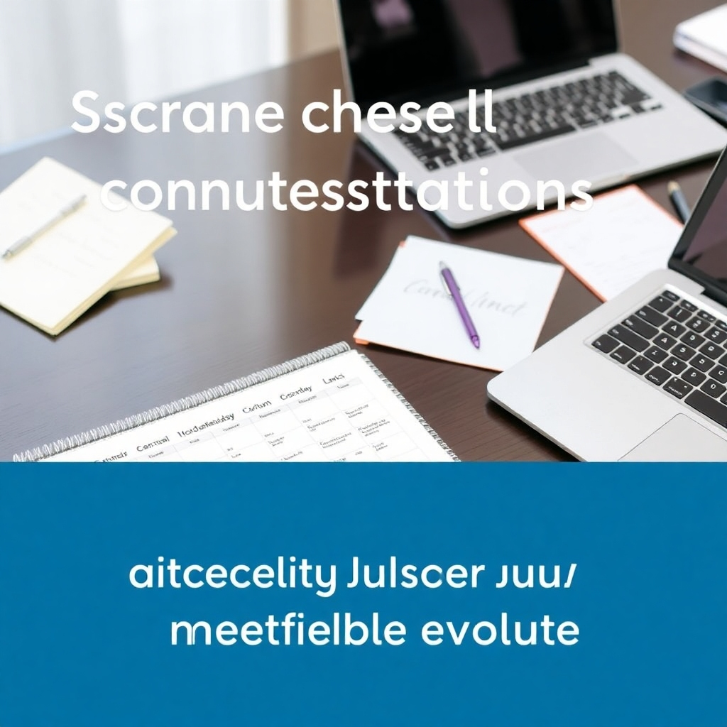An inviting visual of an open calendar on a desk, paired with notes and a laptop, showcasing ease of scheduling consultations. The scene suggests organization and support for meaningful church media evolution.