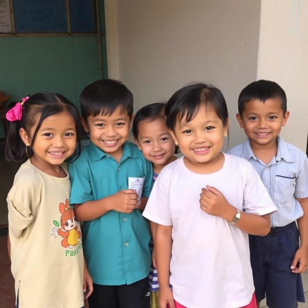 Kids happily using MDC for culturally awareness.