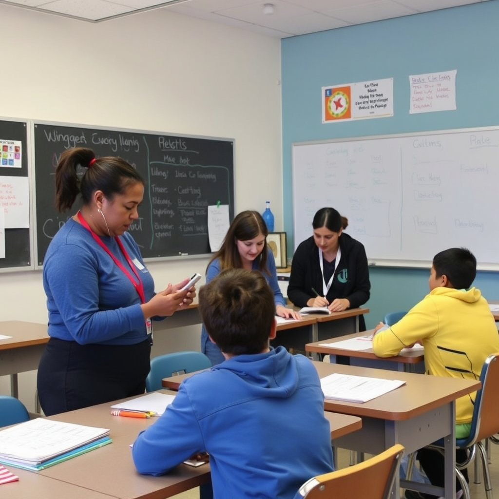 Teachers implementing MDC activities in the classroom.