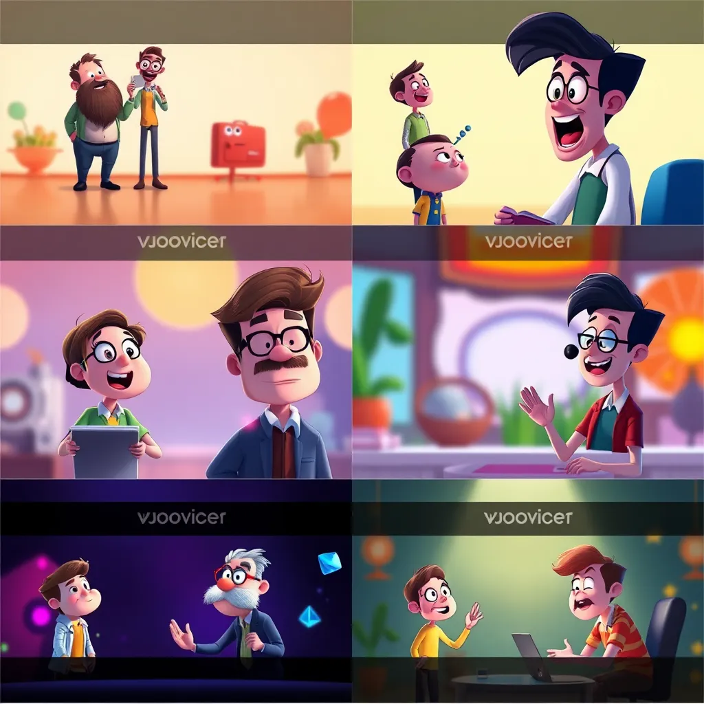 A collection of animated explainer videos showcasing diverse styles and characters. The videos feature vibrant colors, creative animations, and unique artistic elements, reflecting different brand personalities and target audiences. Each video is engaging and memorable, leaving a lasting impression on viewers.