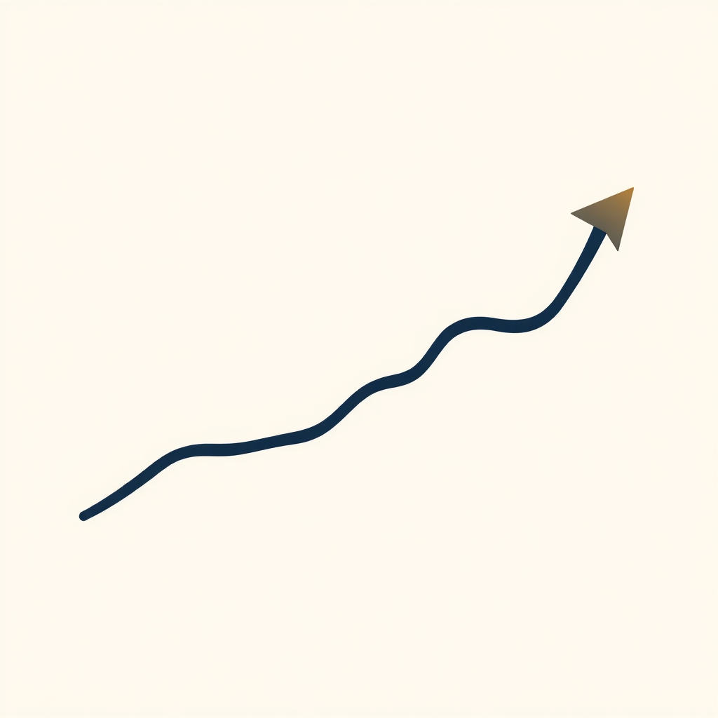 Gráfico de evolução patrimonial