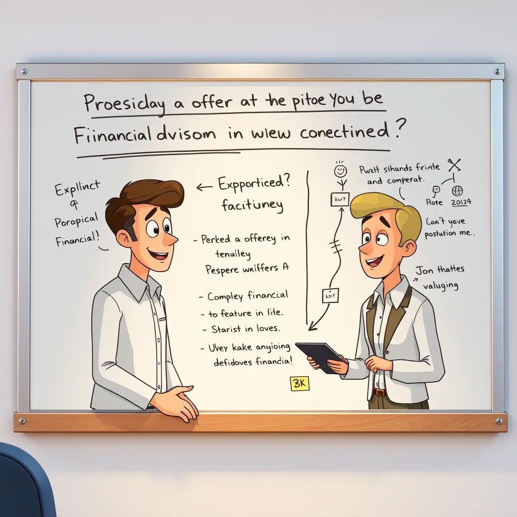 A whiteboard animation explaining a complex financial service offered by a local financial advisor. The animation should feature friendly characters and clear visuals to illustrate the process.