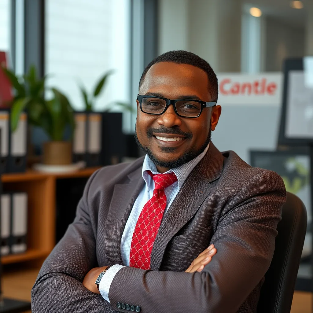A modern, clean website design for an accounting firm, featuring a sleek logo, a professional headshot of an accountant, and a background image of a cityscape with a focus on modern architecture. The website should have a clear call to action button for potential clients to contact the firm.