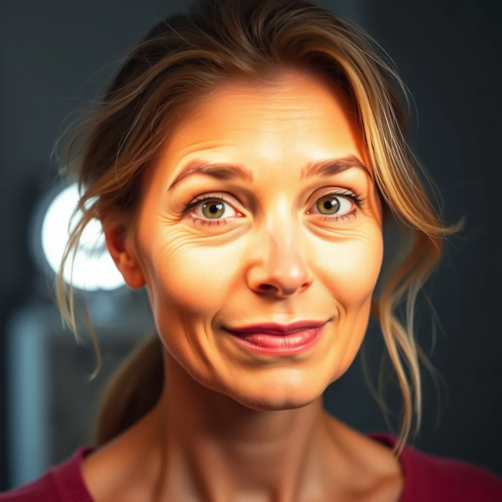 A photorealistic image of an adult with ADHD sitting in a comfortable chair, using a light therapy lamp. They are reading a book and appear relaxed and focused, with the light from the lamp illuminating their face and surroundings.