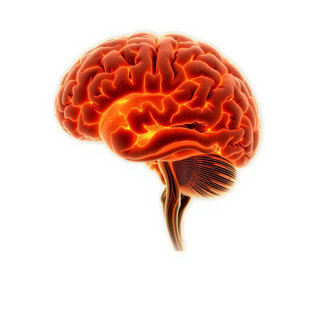 A photorealistic image of an adult with ADHD sitting in a comfortable chair, using a light therapy lamp. They are reading a book and appear relaxed and focused, with the light from the lamp illuminating their face and surroundings.