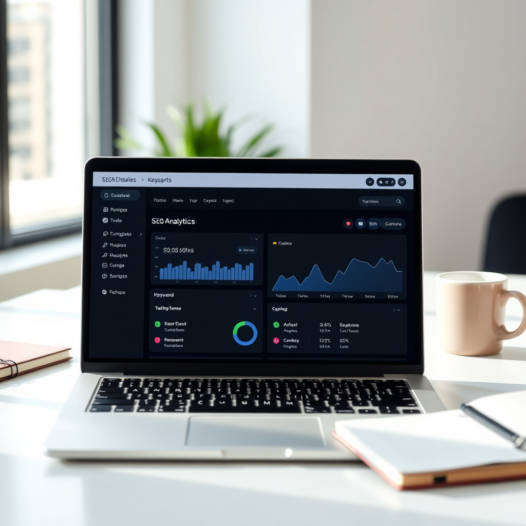 AI SEO dashboard interface