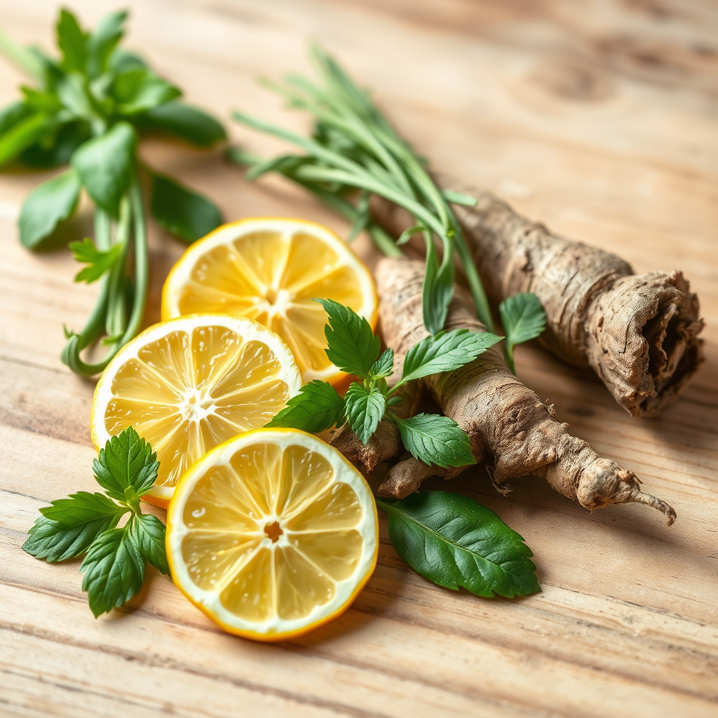 Natural ingredients illustration