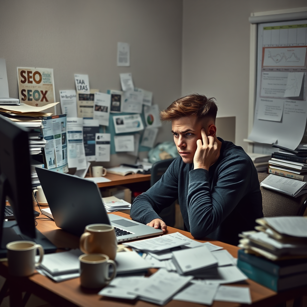 Frustrated User with SEO Tools