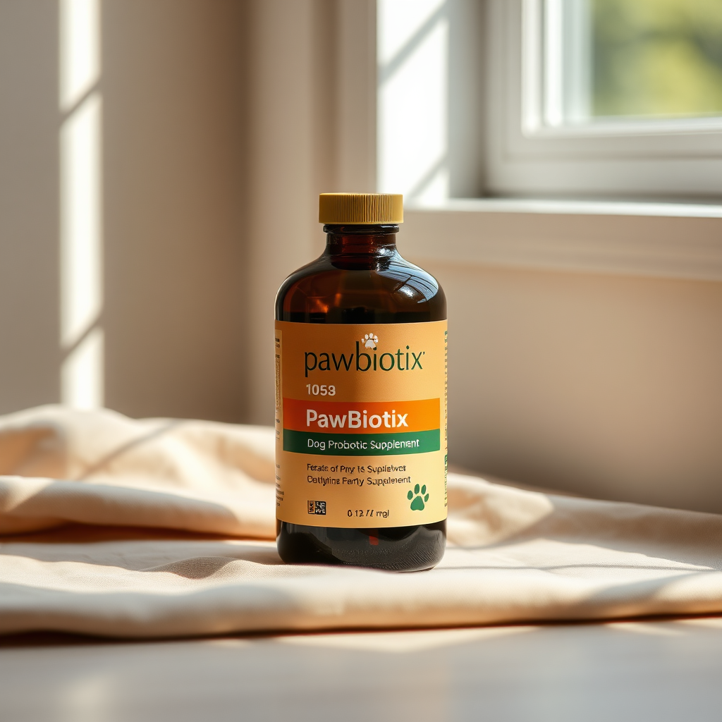 Pawbiotix premium dog probiotic bottle
