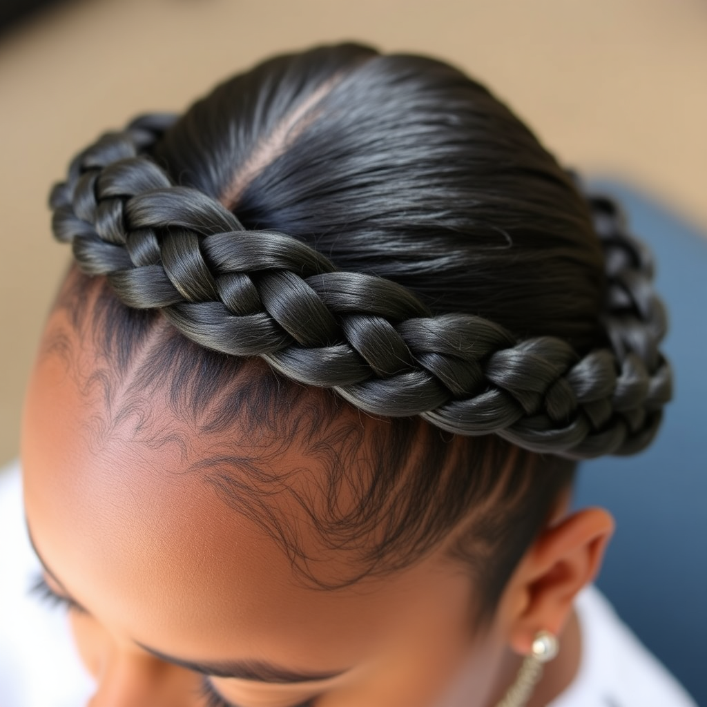 Stunning crown braid