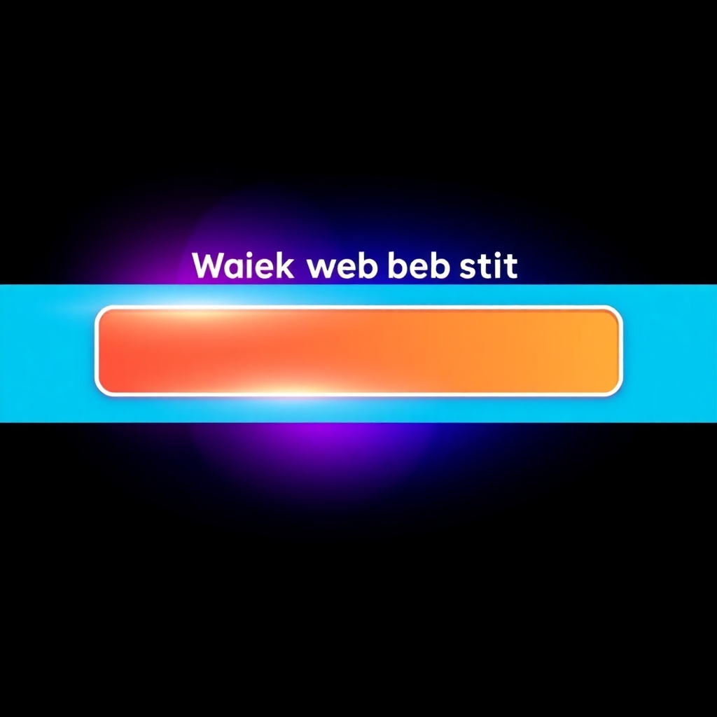 Create an image representing a quick website setup process. The image could feature a progress bar showing a website launch nearing completion. Use bright colors and a minimalist design to convey speed and simplicity. Technical specs: 4K resolution, high quality.