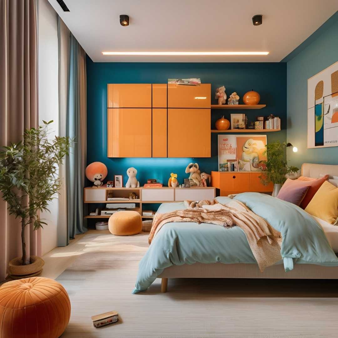 A photorealistic image illustrating the thriving real estate market in Adyar. Show a group of real estate agents discussing property details with a client, a construction crew working on a new apartment building, and a family moving into their new home. Include visuals of bustling real estate offices and a signboard displaying 'For Sale' and 'For Rent' properties.