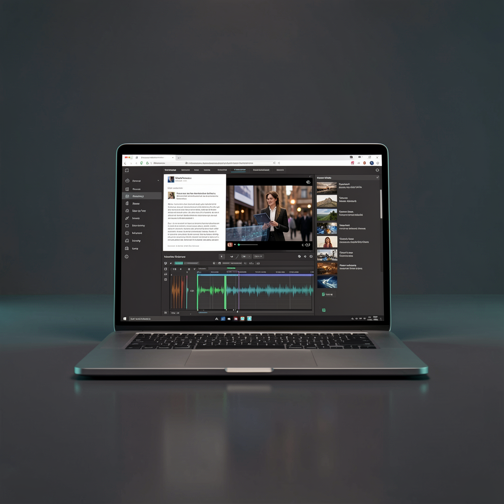Blog-to-video workflow demonstration poster