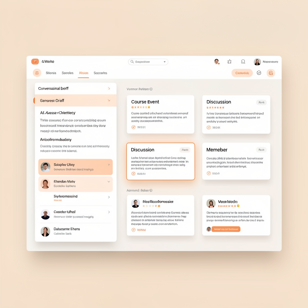AI-assisted community workflow interface