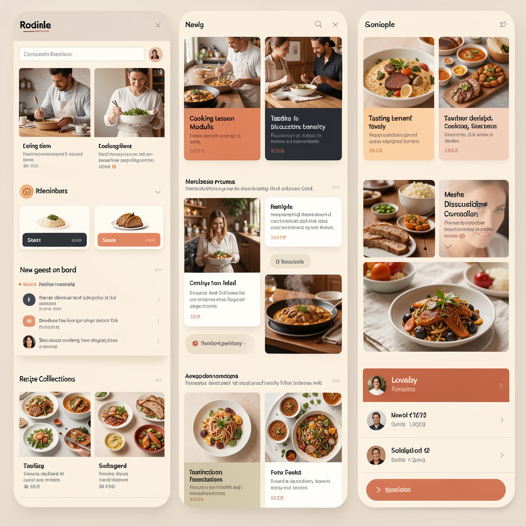 Hypothetical restaurant community concept