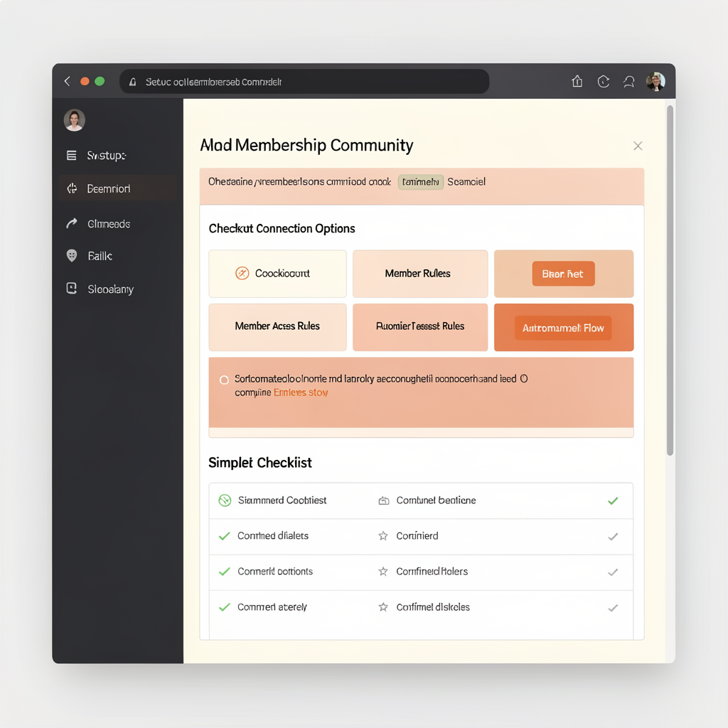 Configuring commerce and member access