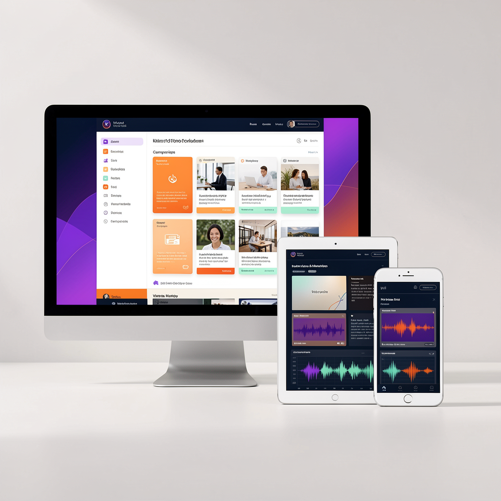 Conceptual multi-device business content workspace