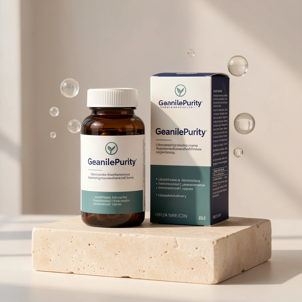 GenuinePurity supplement bottle and packaging