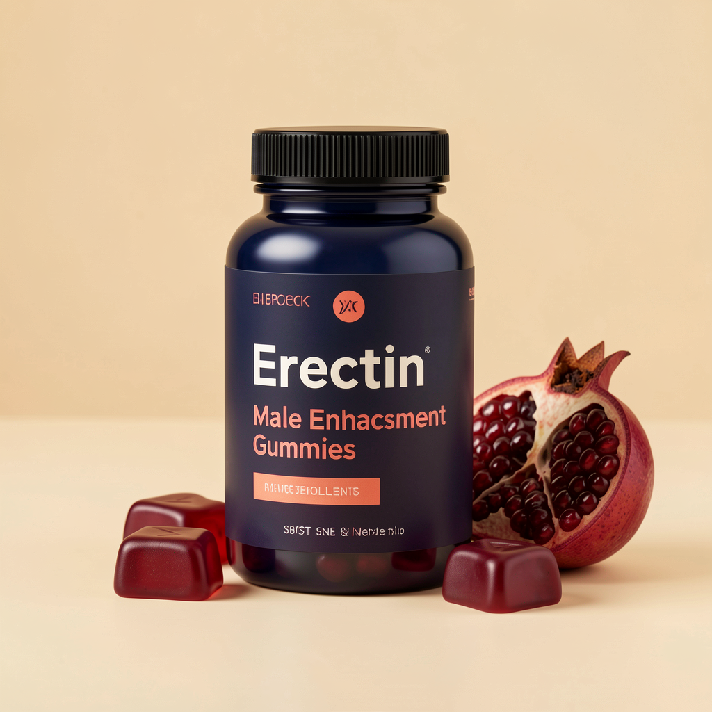 Bottle of Erectin Male Enhancement Gummies
