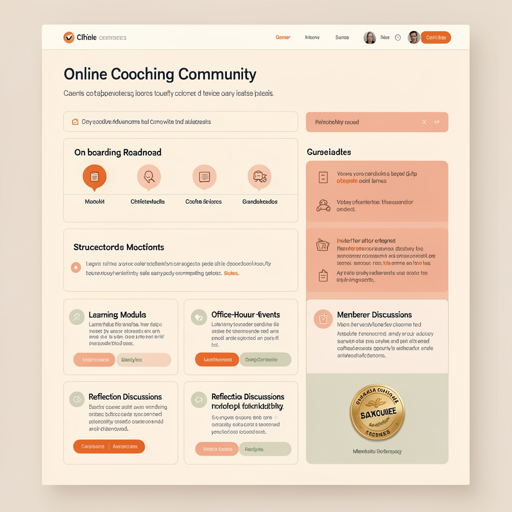 Hypothetical coaching community concept