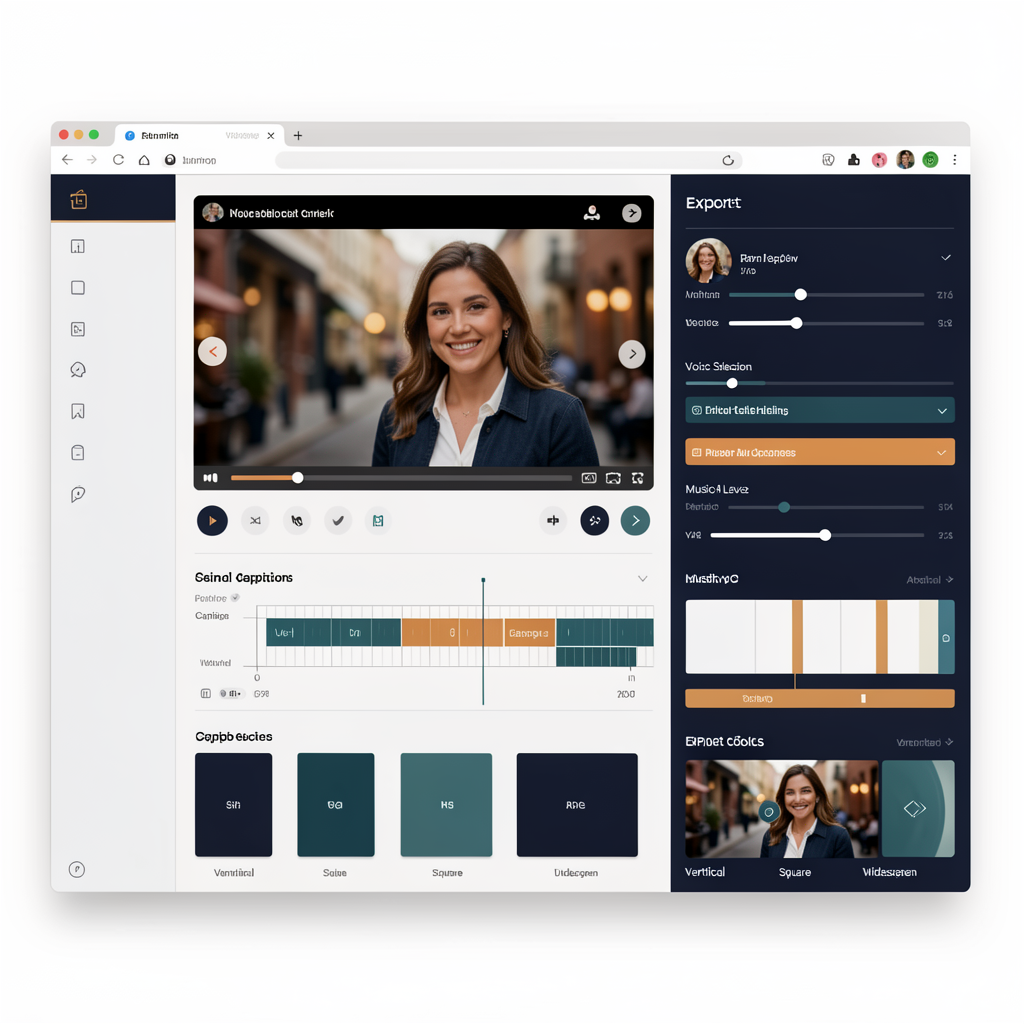 Video review and generation workflow illustration
