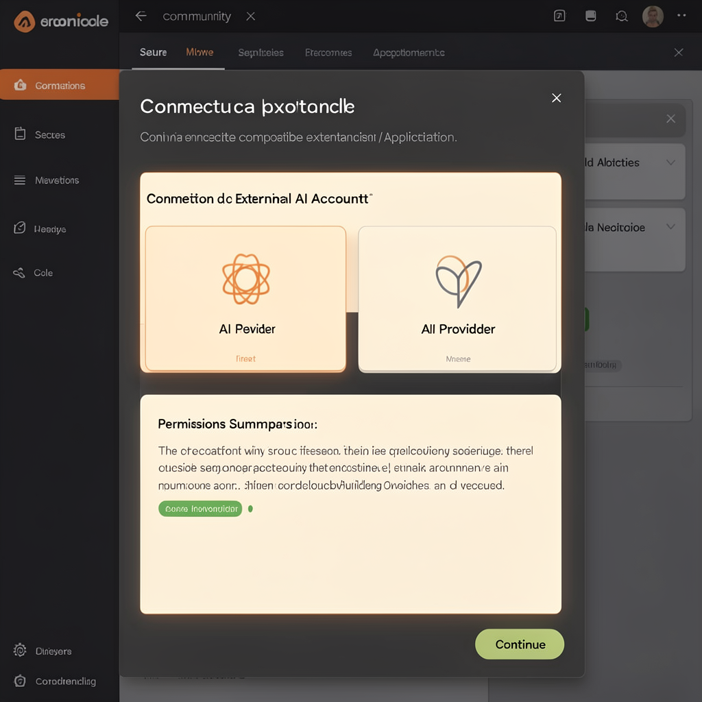 Connecting a compatible AI plan