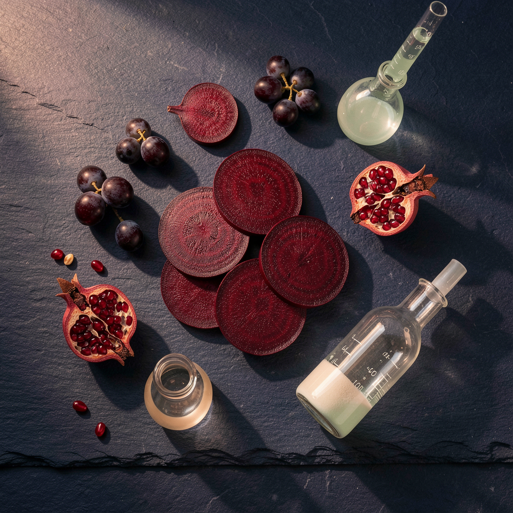 Beet, grape, and botanical formula ingredients