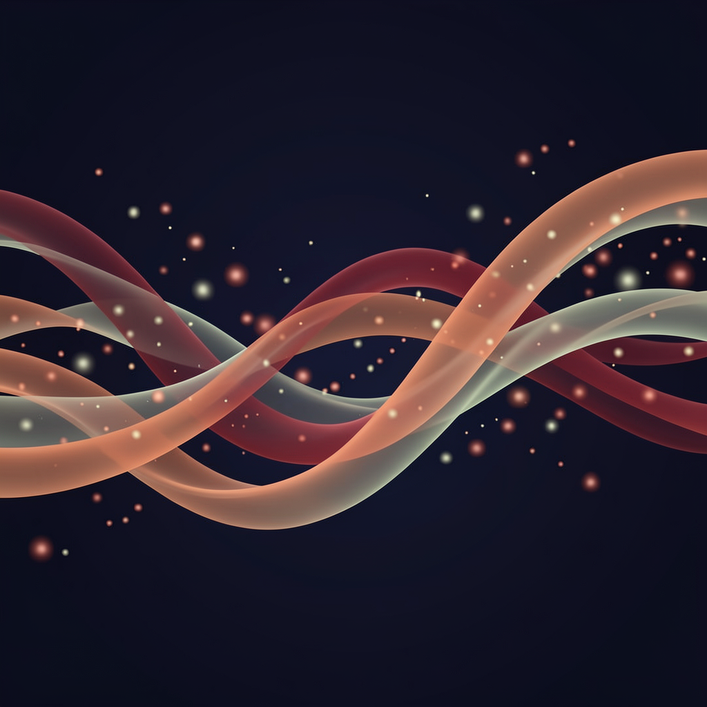 Abstract visualization of circulation and blood flow