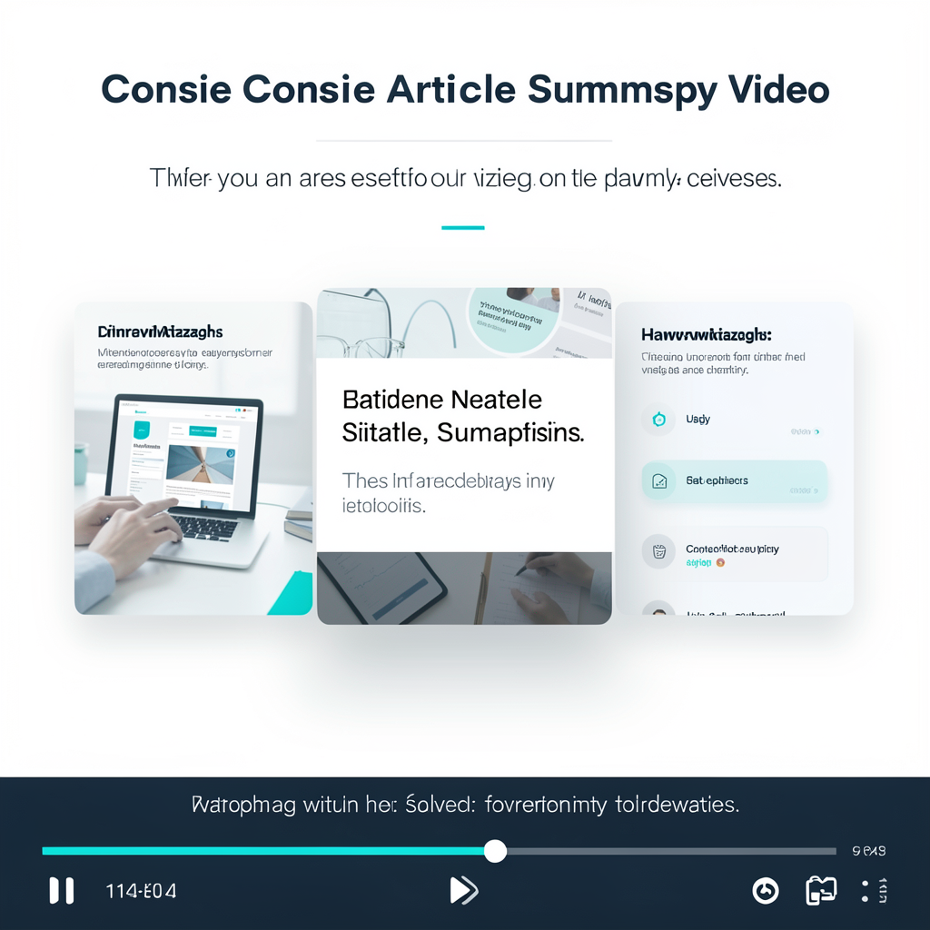Article summary video format preview