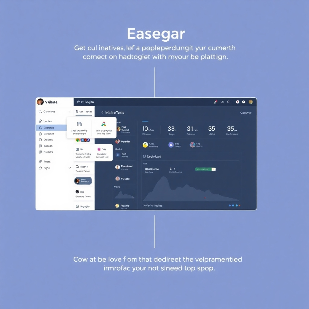 An image illustrating the ease of use of the platform's interface, with a focus on intuitive tools and streamlined design. A clean, minimalist style.