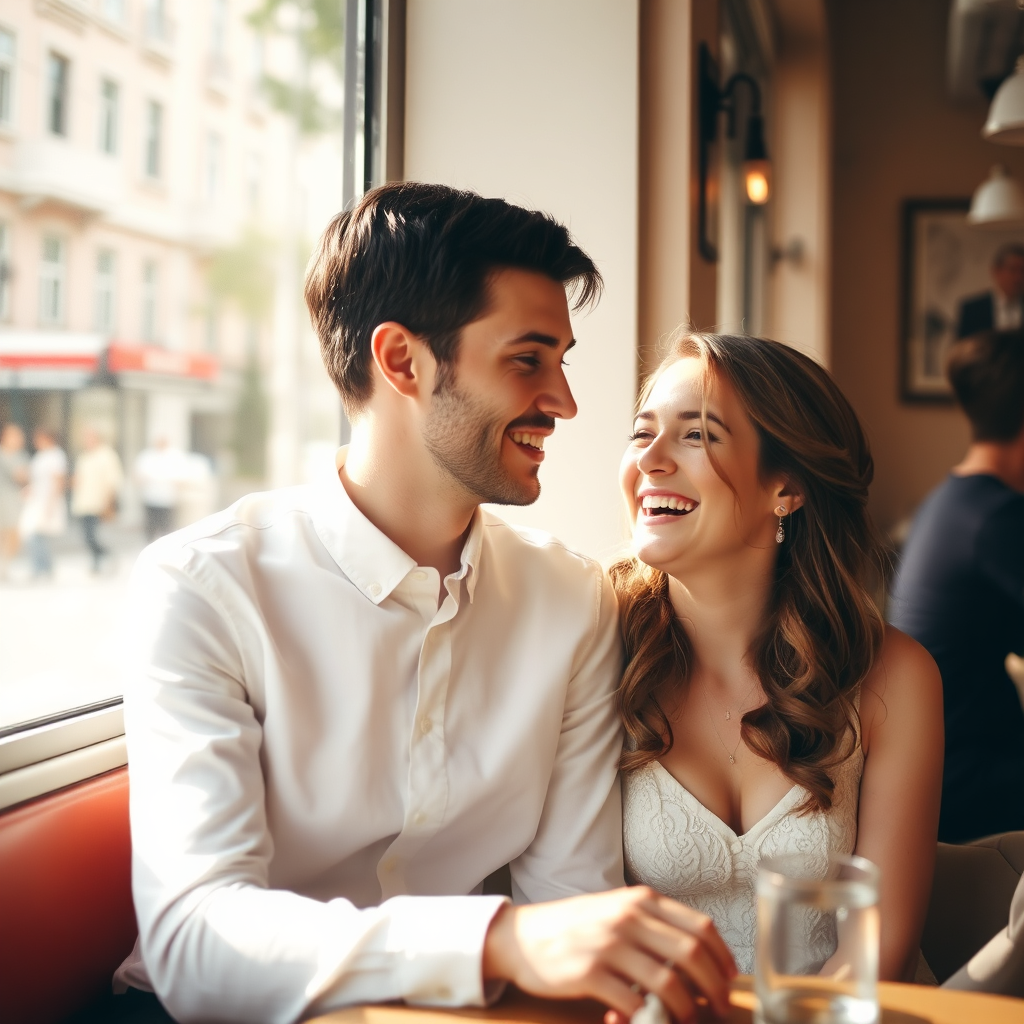 Pár spolu na diele príbehu