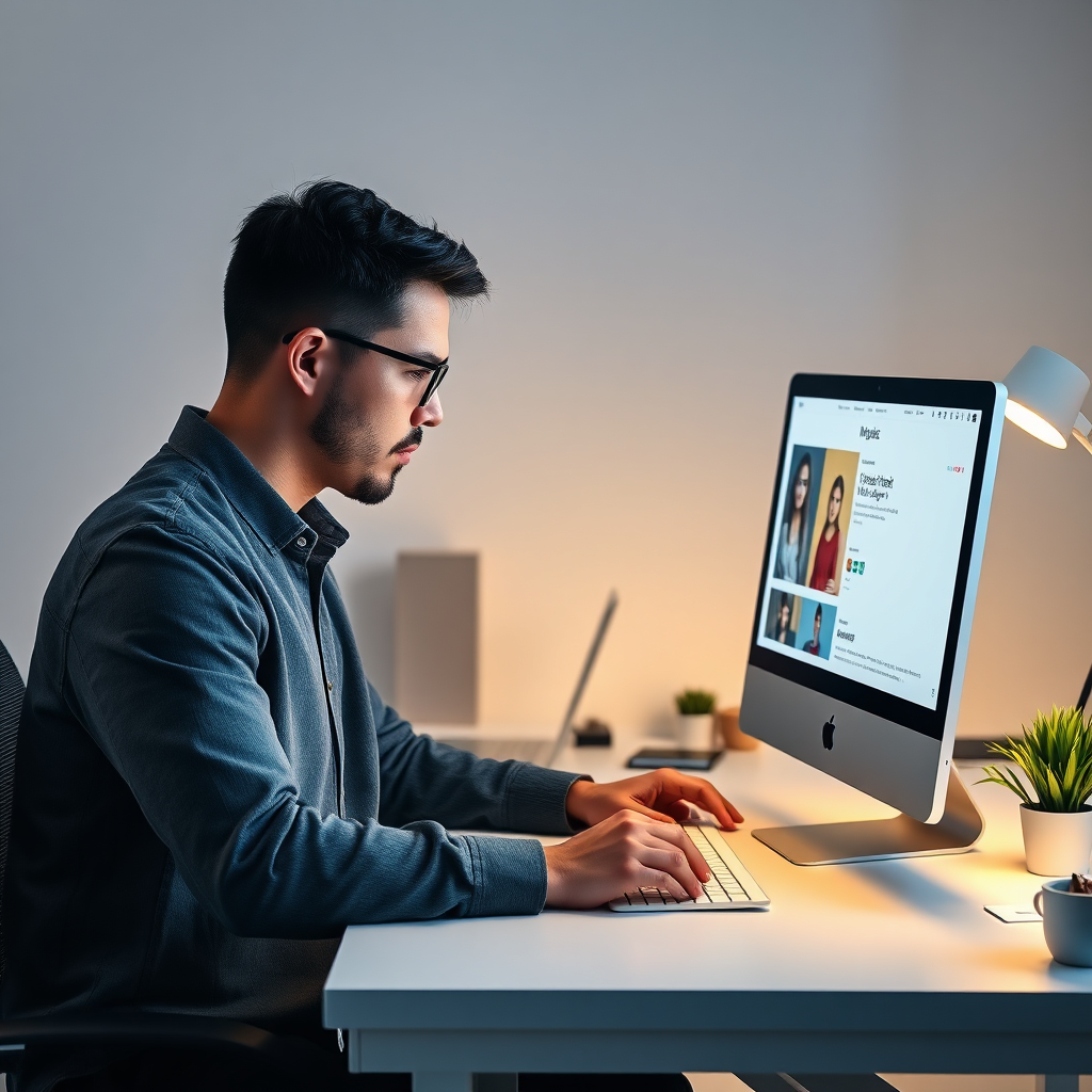 An image of code being written and compiled, representing the implementation phase of website creation. Style: Technical, efficient, modern. Technical specs: Stylized, 8K resolution.