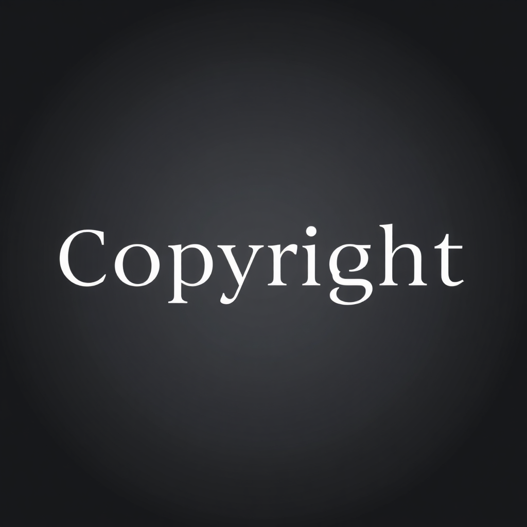 Un elegante fondo de pie de página que presenta el aviso de derechos de autor en una fuente elegante junto con un diseño sutil que refleja profesionalismo e identidad corporativa.