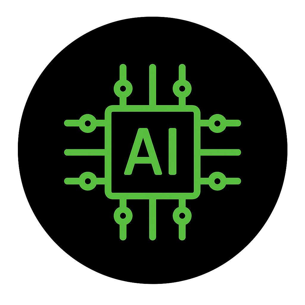 Una imagen futurista que representa la tecnología de IA en acción, con elementos visuales como redes neuronales o algoritmos de IA representados gráficamente. El fondo debe estar claramente relacionado con el mercado de alimentos orgánicos, simbolizando la sinergia entre tecnología y tradición.