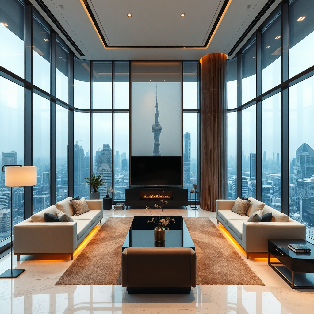 豪华阁楼室内设计