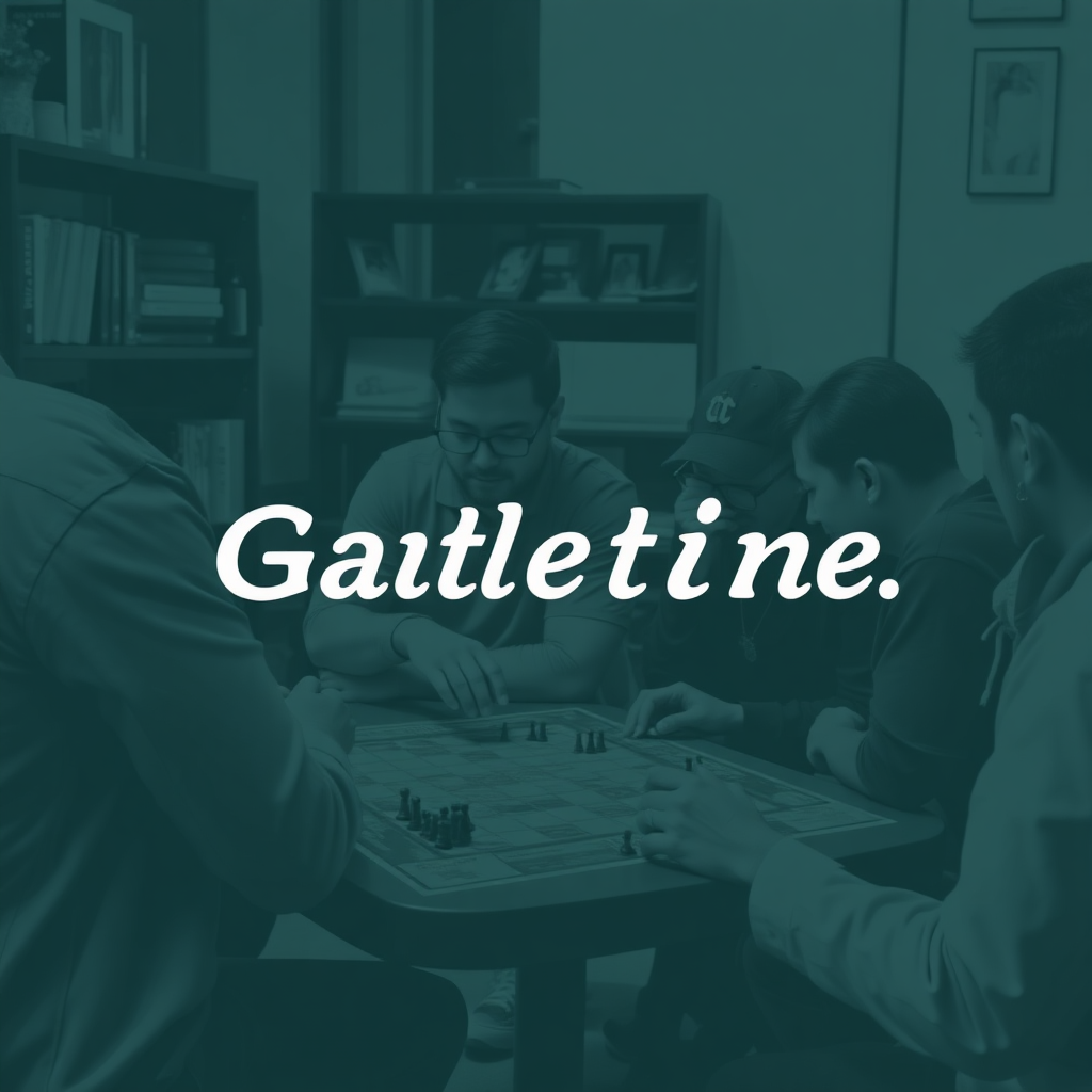 A group of people playing a board game together, representing social interaction and entertainment.