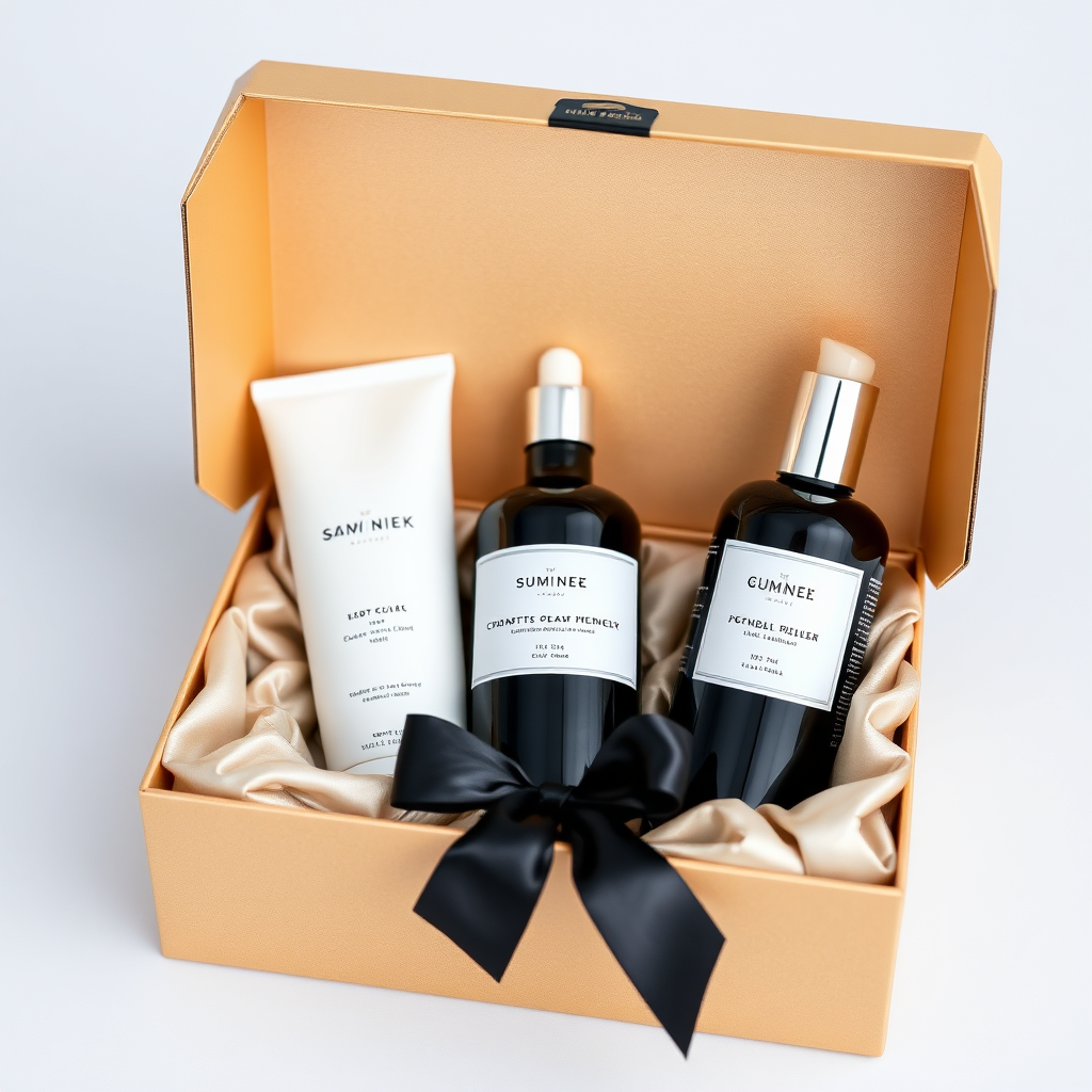  An elegantly wrapped gift box containing adult products, representing discretion and privacy.