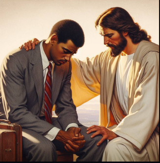 sit with Jesus