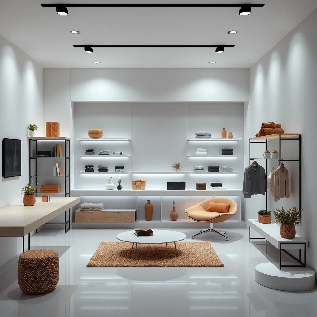 A modern and minimalist online store with a user-friendly interface.  The store should showcase a product or service in a visually appealing and accessible way. The layout should be clean and easy to navigate.