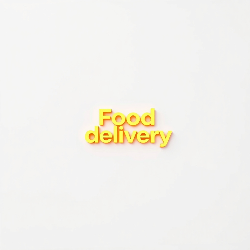 A photorealistic, 8K resolution image depicting a modern and sleek logo design for a food delivery service, set against a clean white background. The logo should incorporate vibrant, appetizing colors, reflecting freshness and speed.  The style should be minimalist and sophisticated, reminiscent of the work of Saul Bass. The lighting is soft and diffused, creating a clean, professional aesthetic. The image should showcase the logo in high detail, with a focus on texture and typography. Include a subtle, high-quality texture to the background, suggesting a hint of paper or linen. The perspective is straight-on, offering a clear and direct view of the logo.  The overall mood should be one of confidence, professionalism and trustworthiness, conveying the high quality of the food delivery service. The image should emphasize the logo's visual impact and clarity. The logo should be rendered in vector format, offering high scalability without loss of quality.  The image needs to be hyperrealistic and ultra-detailed, providing a high level of visual fidelity.  The color palette should consist primarily of greens, yellows, and oranges, suggesting fresh and healthy food delivery options.