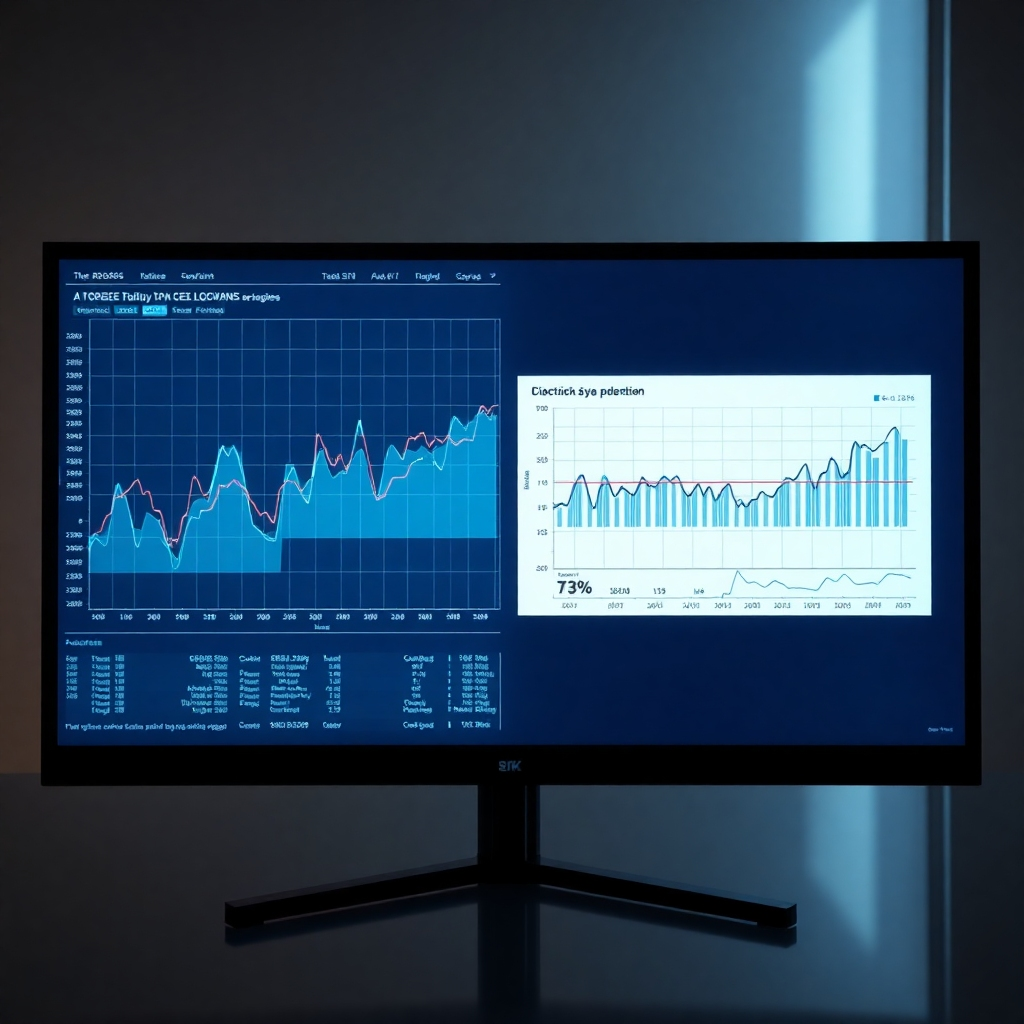 A photorealistic image depicting a split screen. One side shows a complex data graph, the other shows a clear and simple illustration explaining the same data.  Both sides have soft lighting, showing the illustration makes information easier to understand.