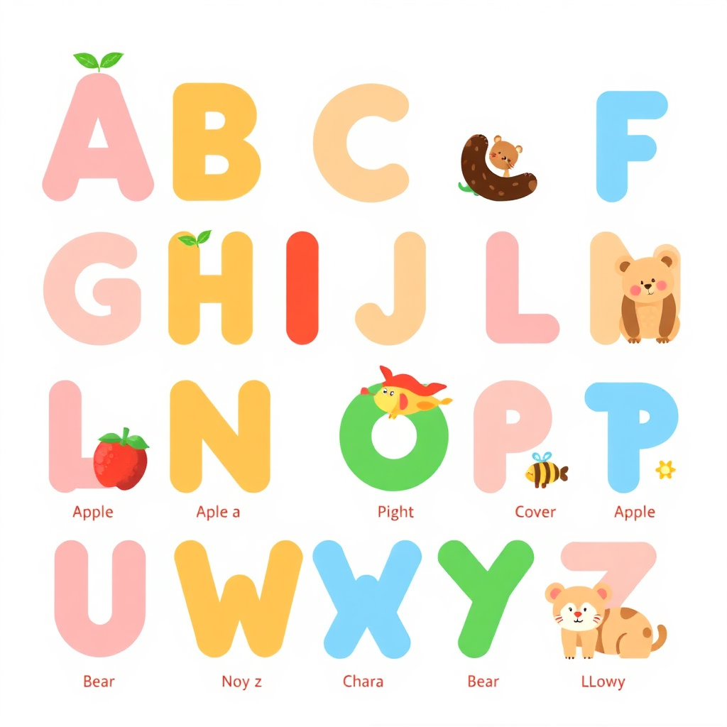 Alphabet Learning Poster