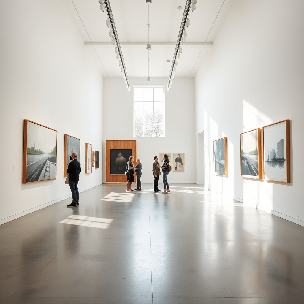 Interiør av Galleri Marienborg