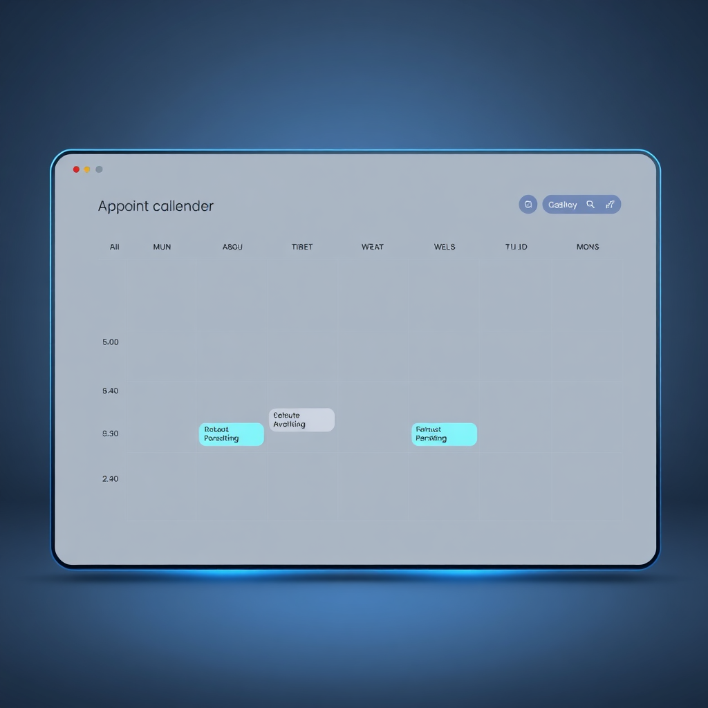Bookinggrensesnitt Mockup