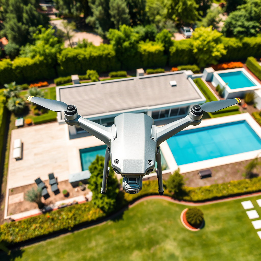 Eiendom dronefoto